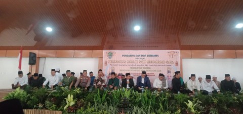 Kapolsek Talang Ubi Hadiri Peringatan Maulid Nabi Muhammad SAW di Pendopo Guest House Bupati Komperta