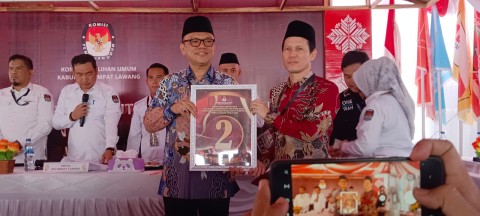 Pengundian Nomor Urut Paslon Pilkada Empat Lawang Berlangsung Lancar