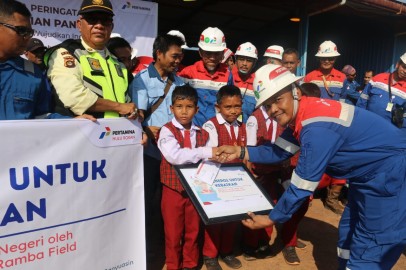 Peringati Hari Kesaktian Pancasila, Pertamina EP Field Ramba Berbagi kepada Masyarakat Sekitar