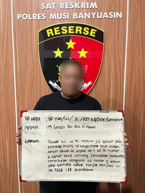 Gercep, Polsek Keluang Ungkap Kasus Kebakaran Sumur Ilegal, Pelakunya Langsung Diamankan