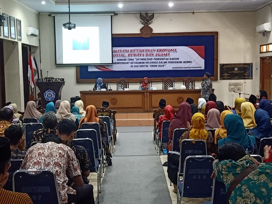 Bakesbangpol Tulungagung Gelar Sosialisasi Ketahanan Ekonomi Sosial Budaya dan Agama, Ini Tujuannya