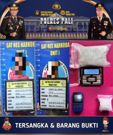 Kasat Narkoba Polres Pali Gagalkan Peredaran Sabu, 2 Pelaku dan BB 50,9 Gram Diamankan
