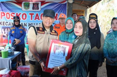 Pj Bupati Empat Lawang Peduli Korban Kebakaran