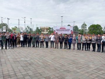 Pj Bupati Empat Lawang Menghadiri Apel Siaga Pengawasan Tahapan Masa Tenang