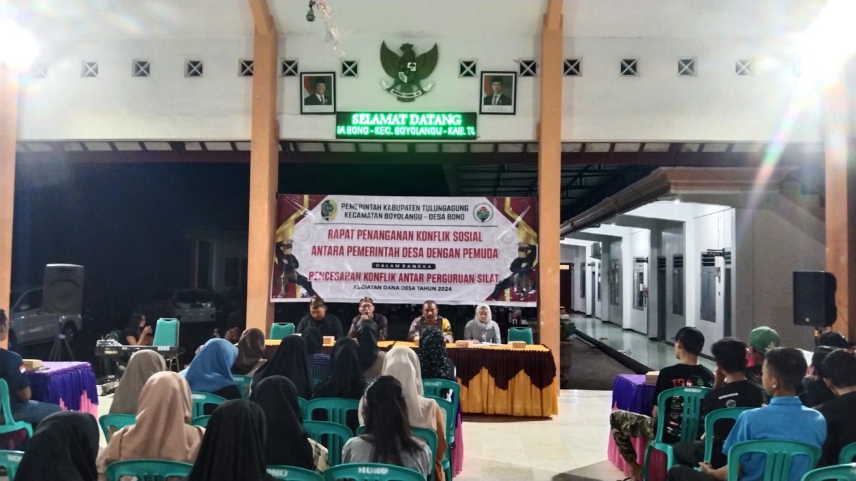 Cegah Konflik Antar Pesilat, Pemdes Bono Gelar Rapat Dengan Pemuda