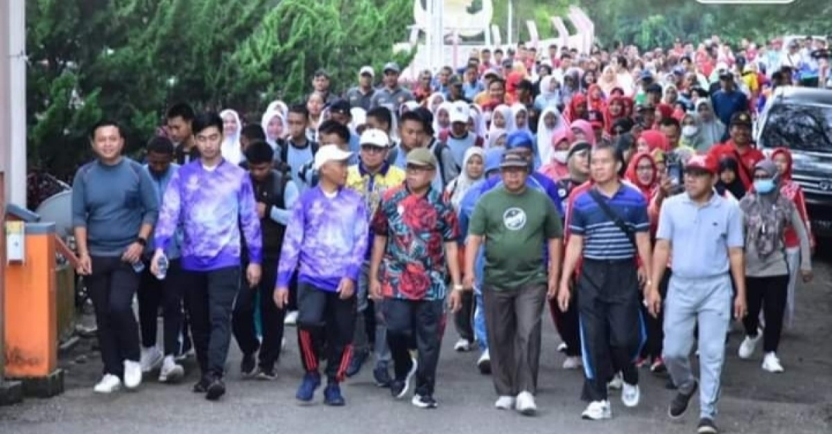 Pemerintah Kabupaten Musi Rawas Peringati HUT ke-53 KORPRI, Gelar Jalan Santai dan Senam Bersama
