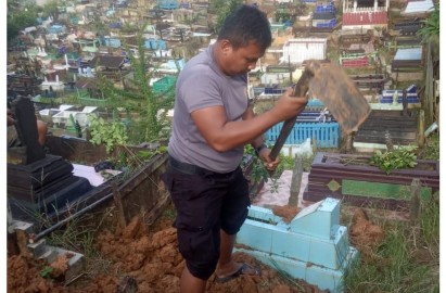 Bripka Joko Hadi Aprianto jadi Penggali Kubur Sejak SMP