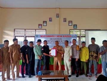 Musyawarah Desa Penetapan KPM BLT-DD 2025 Desa Muara Dua Berjalan Lancar