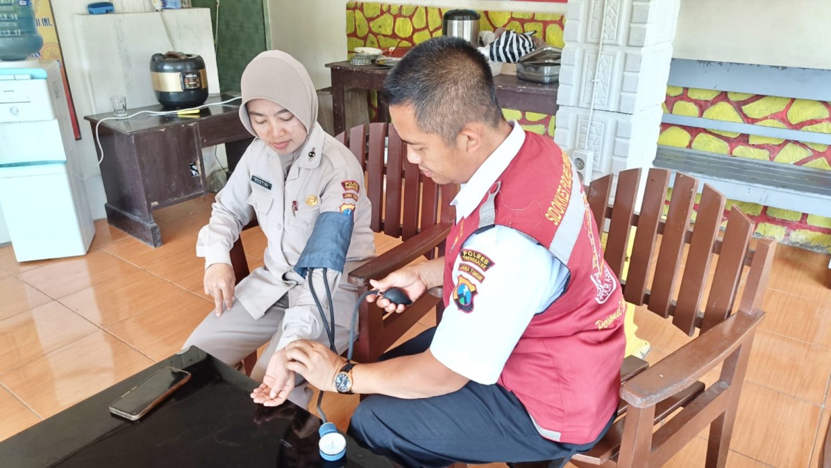 Rikkesling ke Mapolsek Jajaran, Sidokkes Polres Trenggalek Pastikan Anggota Sehat dan Prima