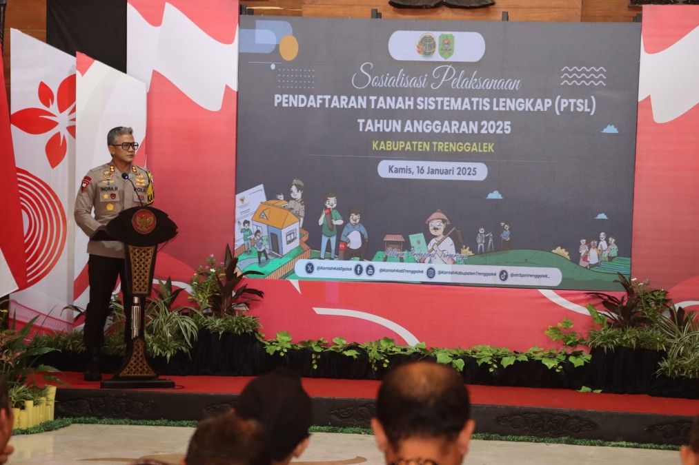 Kapolres Trenggalek Berikan Apresiasi dan Siap Mendukung Program PTSL