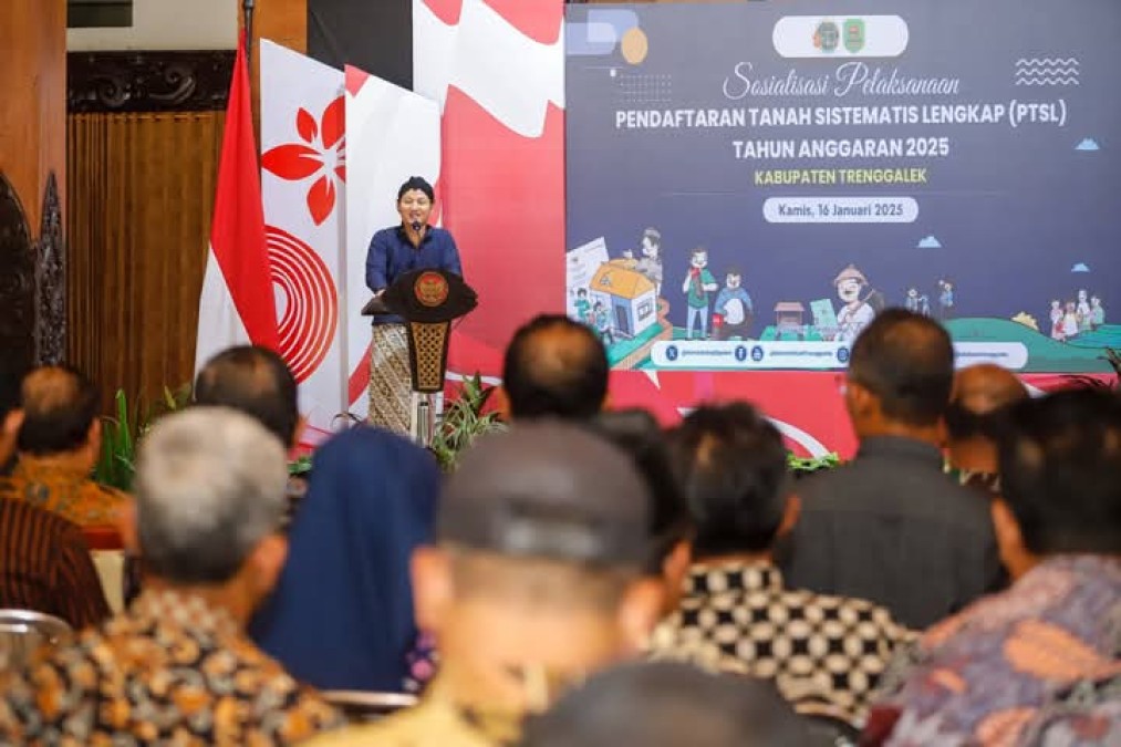 Bupati Trenggalek Minta Masyarakat Manfaatkan PTSLDengan Baik