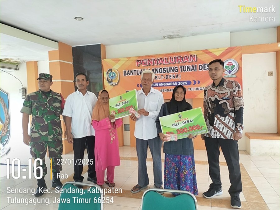 Penyaluran BLT-DD Tahun 2025 Desa Sendang Sudah Terealisasi, Ini Harapan Kades