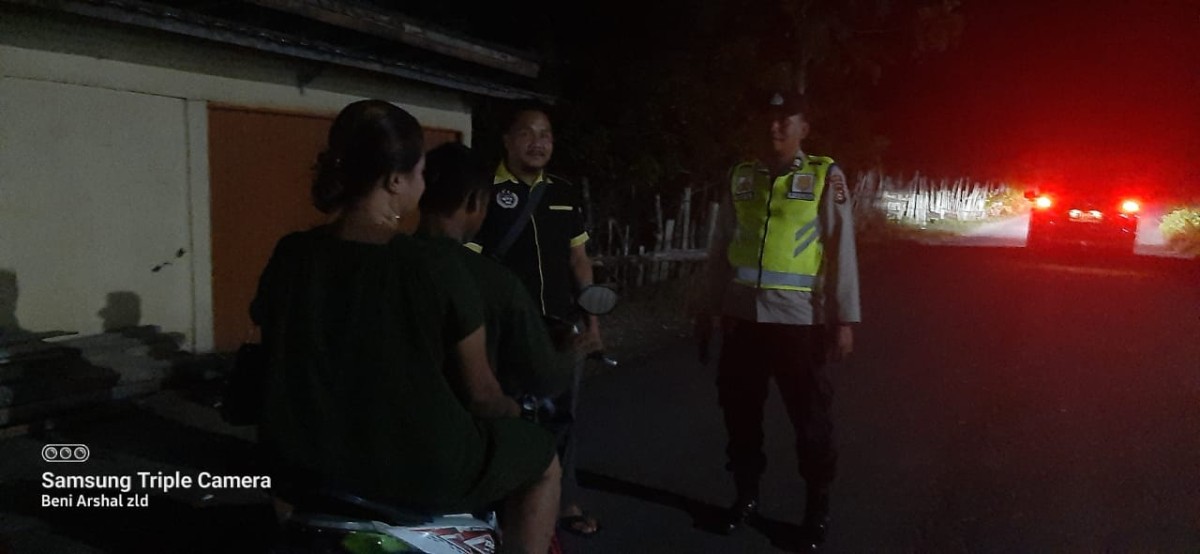 KRYD Polsek Penukal Utara, Masih Temukan Remaja Nongkrong Hingga Larut Malam Main HP