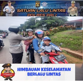 Kasat Lantas Polres PALI, AKP Teguh Hidayat, S.H Pimpin Langsung Kampanye Safety Riding