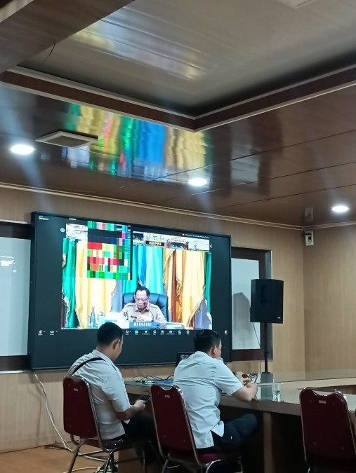Pemkab Banyuasin Ikuti Rakor Pengendalian Inflasi Daerah