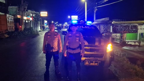 Perkuat Kamtibmas, Polsek Talang Ubi Rutin Patroli
