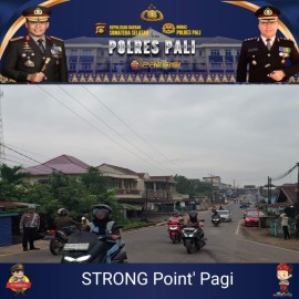Polres Pali Laksanakan Giat Strong Point Pagi dalam Operasi Keselamatan Musi 2025