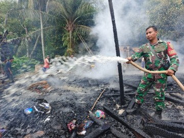 Rumah di Benakat Minyak Ludes Terbakar, Rugi Ratusan Juta