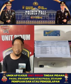 Polres PALI Tangkap Pelaku Penipuan dan Penggelapan Rp 27,5 Juta di Talang Ubi