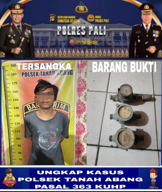 Pencuri Water Meter Air PDAM di Pali Dibekuk