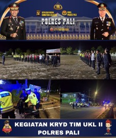 Kamseltibcarlantas, Polres Pali Gelar Razia