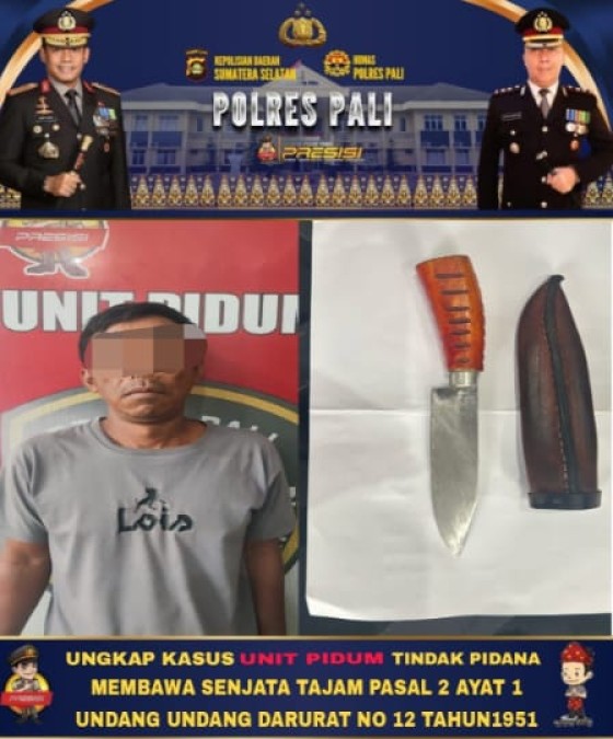 Bawa Sajam, Pemuda di Pali Diringkus