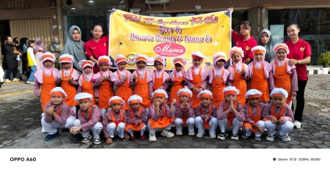 Anak-anak Baitul A’la Lubuklinggau Belajar Jadi “Cookking Donuts”