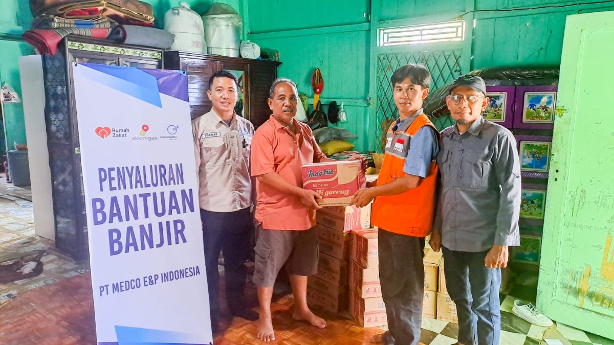 Medco E&P Salurkan Bantuan untuk Masyarakat Terdampak Banjir di Musi Banyuasin