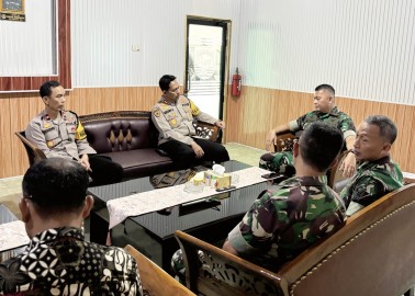 Jelang Lebaran, Kapolres Musi Rawas Beserta PJU Perkuat Sinergisitas Kodim 0406 Lubuklinggau