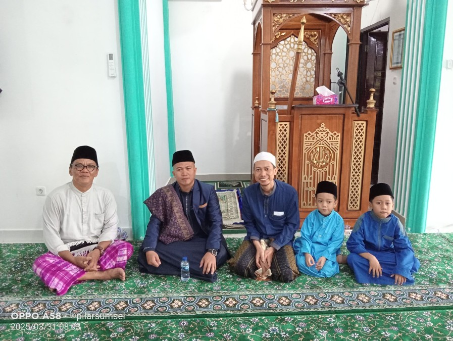 Ratusan Warga Perumahan Green Garden III Lubuklinggau Antusias Sholat Idul Fitri di Masjid Fisabilillah