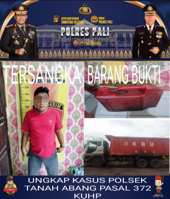 Polsek Tanah Abang Bongkar Kasus Penggelapan BBM, Sopir Truk Ditangkap