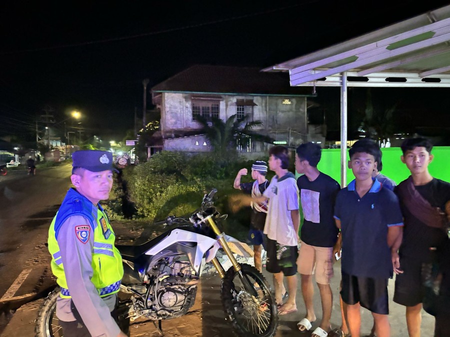 POLRES PALI GELAR PATROLI GABUNGAN DI SIMPANG LIMA