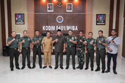 Perkuat Sinergi, Bupati Muba H M Toha dan Wabup Rohman Sambangi Kantor Forkopimda
