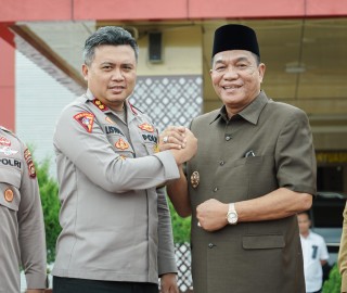 Bupati dan Wakil Bupati Muba Kunjungi Polres Muba