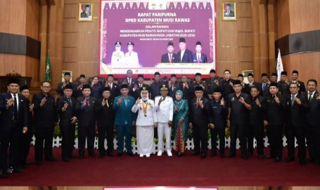Rapat Paripurna DPRD Mura, Bupati Sampaikan Visi Misi Lima Tahun ke Depan