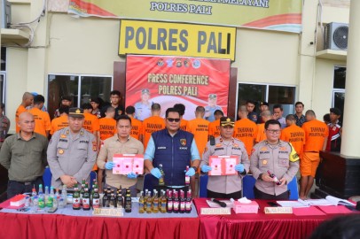 Operasi Pekat Musi 2025, 21 Pelaku Kejahatan di Pali Diringkus