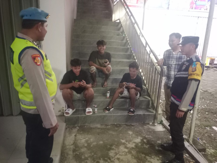 Polsek Talang Ubi Gelar KRYD, Jaga Kamtibmas dan Tertib Lalu Lintas di Wilayah Perbatasan