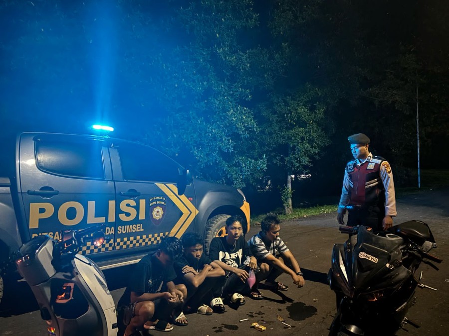Polsek Penukal Utara Gelar Razia Terpadu Cegah Pekat dan 3C, Wujudkan Kamtibmas Kondusif di PALI