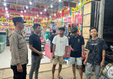 POLSEK TALANG UBI GELAR PATROLI MALAM DI TITIK RAWAN DAN OBJEK VITAL, PASTIKAN KAMTIBMAS KONDUSIF