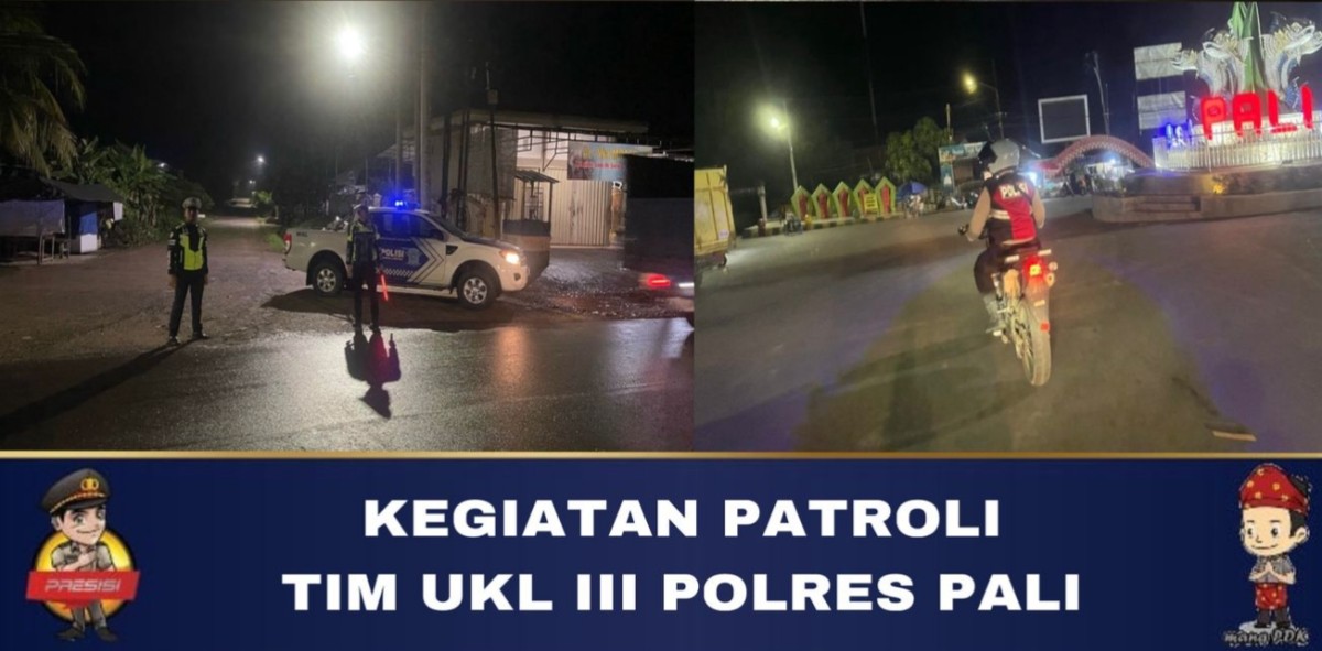 Puluhan Tim Gabungan Polres Pali Lakukan Razia Terpadu di Simpang Tiga