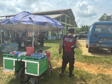 Patroli Perintis Presisi Sat Samapta Polres PALI Jaga Kondusifitas di Area Keramaian
