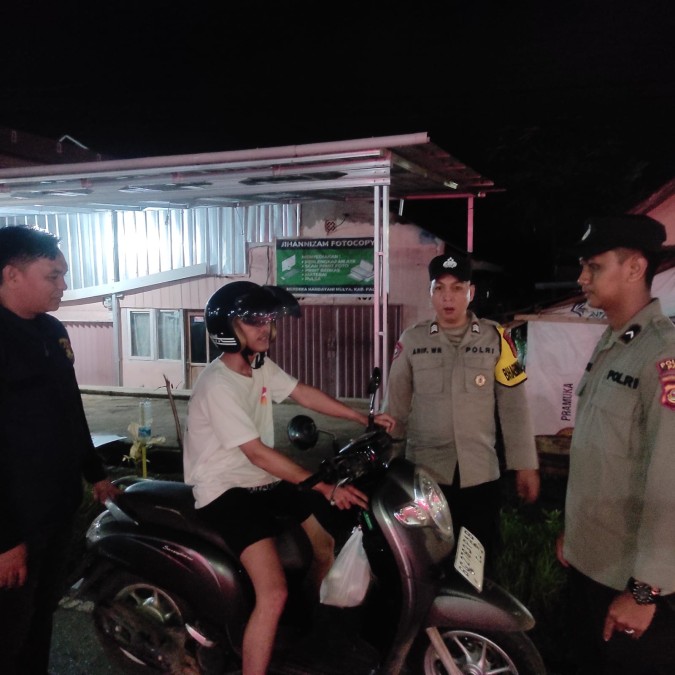 Polsek Talang Ubi Gelar KRYD, Tegakkan Kamtibmas dan Kamseltibcarlantas di Wilayah Hukum PALI