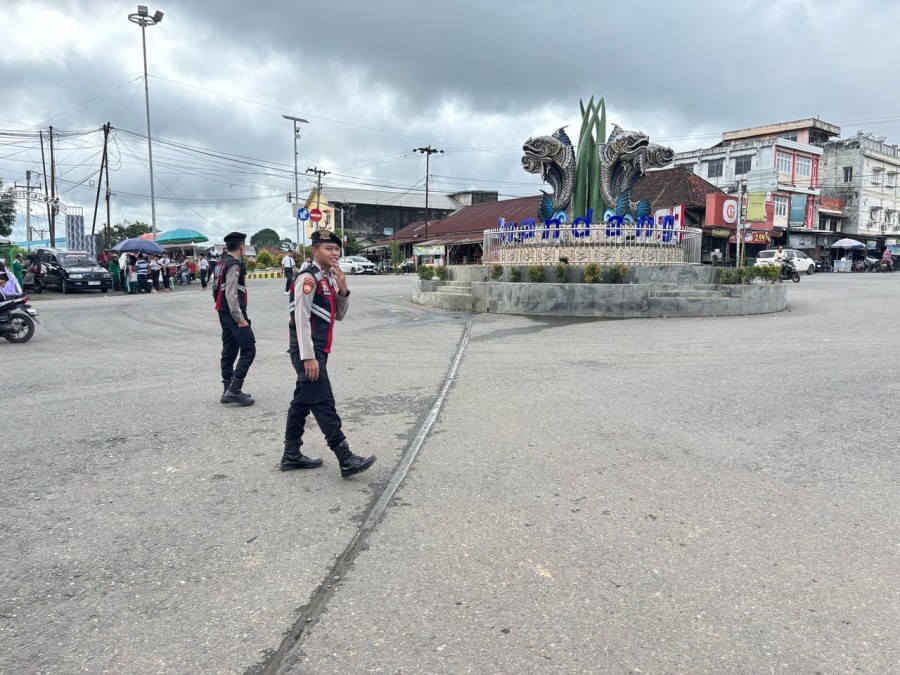 Polres PALI Gelar Patroli Perintis Presisi, Pastikan Situasi Lalin Aman dan Terkendali di Simpang Lima Pendopo