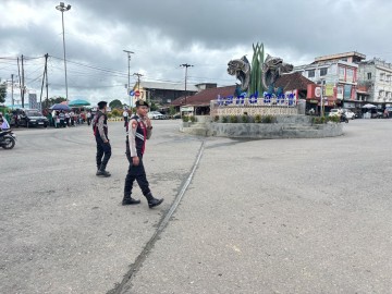 Polres PALI Gelar Patroli Perintis Presisi, Pastikan Situasi Lalin Aman dan Terkendali di Simpang Lima Pendopo