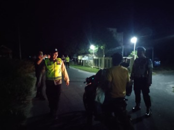 Polsek Penukal Utara Gelar Razia Terpadu Cegah 3C dan Pekat, Situasi Aman dan Kondusif