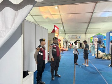 Polres PALI Laksanakan Pengamanan Kegiatan UMKM di Gelora November Komperta
