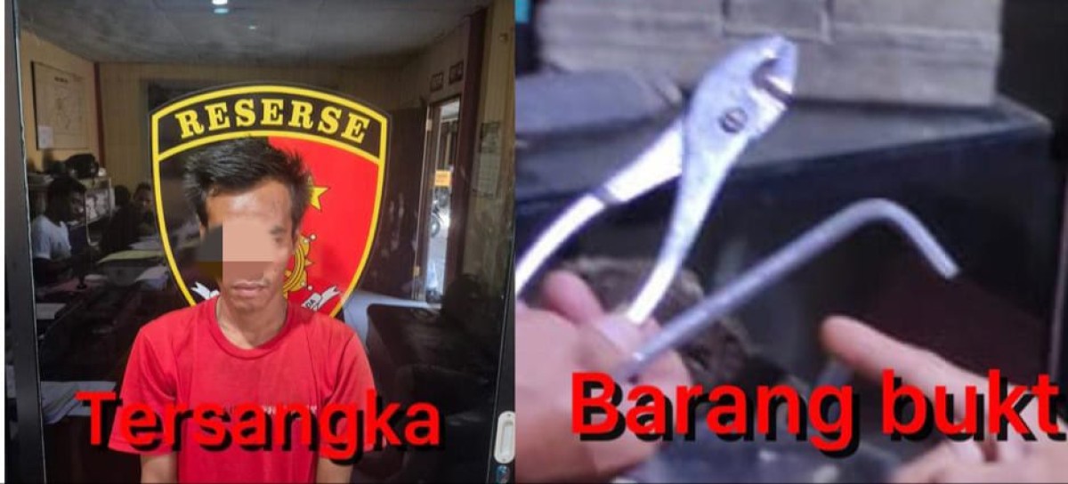 Panjat Tembok Vihara Linggau, Pelaku Gasak Kipas Blower