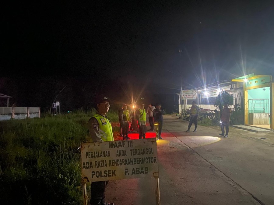 Polsek Penukal Abab Gencarkan Razia Terpadu Cegah Pekat dan 3C, 1 Motor Diamankan