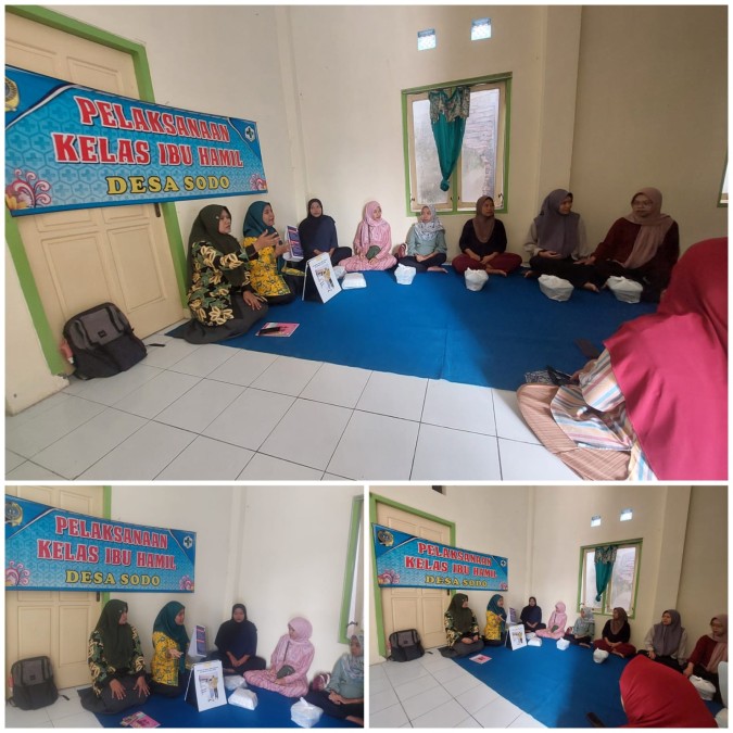 Petugas Promkes Puskesmas Pakel Jadi Pemateri Kelas Ibu Hamil di Desa Sodo