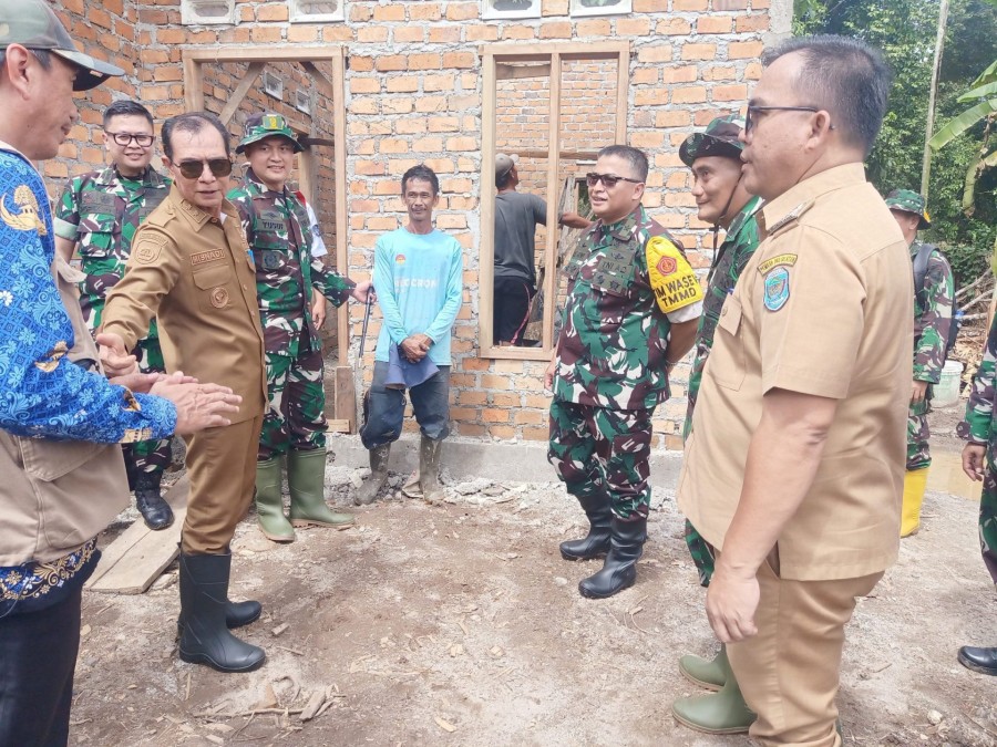 Brigjen TNI Ade Rony Tinjau Lokasi TMMD ke-124 di OKU Selatan
